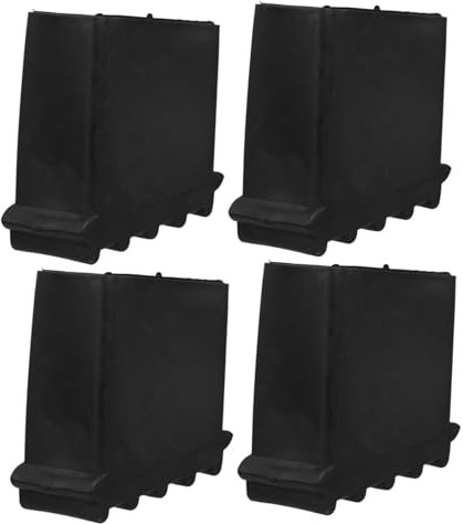 Garneck 4Pcs Non Slip Rubber Feet for Step Ladders - Ladder Feet Replacement Pads - Ladder Rubber Feet Covers Ladder Foot Cushion Extension Security Bumpers Replacement Kit