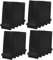 Garneck 4Pcs Non Slip Rubber Feet for Step Ladders - Ladder Feet Replacement Pads - Ladder Rubber Feet Covers Ladder Foot Cushion Extension Security Bumpers Replacement Kit