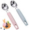 2 Pcs Classic Ice Cream Scoop, Ice Cream Scoop Stainless Steel, Ice Cream Scoop, Multi-Functional Gelato Sorbet Spoon & Server, for Hard Ice Cream, Firm, Durable and Easy to Clean, Almond Cream