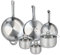 ELO 9886650 Batterie de cuisine 6 pièces, Ensemble de 3 Poêles de cuisson 24, 28 et 32 cm et 3 faitouts 14, 16 et 20 cm Elo Profi Brillant, inox, induction