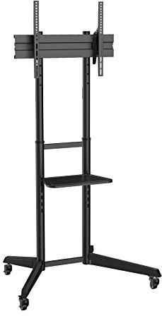 TV Trolly Stand with Shelf 37-70 Inch Screens Compatible with Mitchell & Brown JB-65QLED1811 JB-65CU1811 Smart