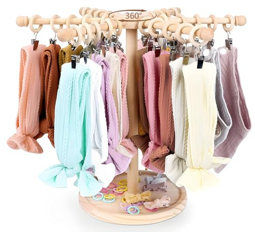 Joyseedi Girls Headband Holder Organizer, Headbands Display Stand, Hairband Storage Rack, Hair Hoop Organizer, Home Room Décor for Girls