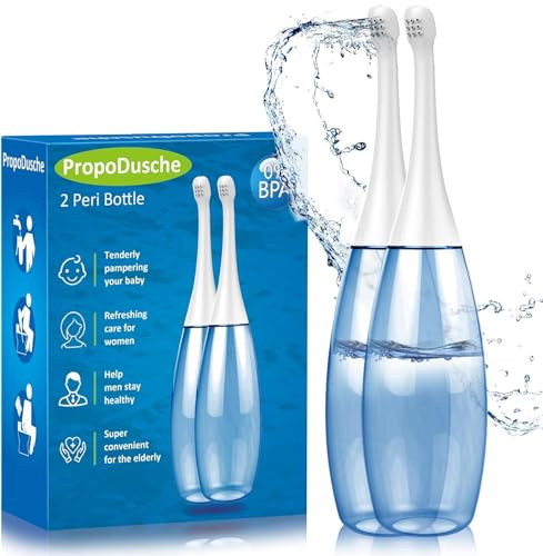 Po Dusche intimdusche wochenbett - PropoDusche Portable Bidet, Vaginaldusche Mit Aufbewahrungstasche Peri Bottle Bidetlity Intim Dusche Wochenbett（2Pack）