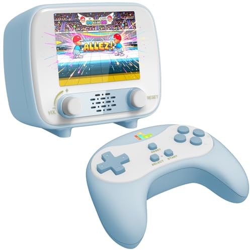 Handheld Game Console, Retro Mini Game Console con schermo da 2,8 pollici, 220 Classic Games integrati, giocattolo da gioco portatile ricaricabile, non necessita di WiFi, regalo per bambini e bambine