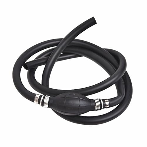 tooloflife Marine Fuel Pipe Assembly, 8mm Petrol Syphon Pump Manual Transfer Fuel Line, Rubber Petrol Hoses for Boat Motor Engine