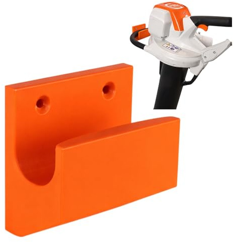 Halterung passend für STIHL Geräte mit Haltegriff KMA-SHA-FSA-HLA- Kombimotor Laubhäcksler Laubsauger Freischneider Kombisystem Multisystem Wandhalterung Gerätehalterung Zubehör Befestigung (Orange)