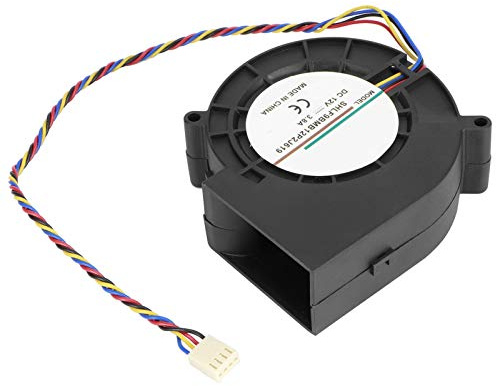 Yctze Ventilador Centrífugo de 12 V 3,8 A, Ventilador de Doble Rodamiento 190 CFM para Aplicaciones de Barbacoa y Ventilación