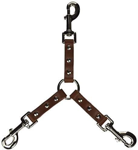 Omnipet 7,6 x 7,6 cm Hund Bully Leder Zwillingsleine, klein