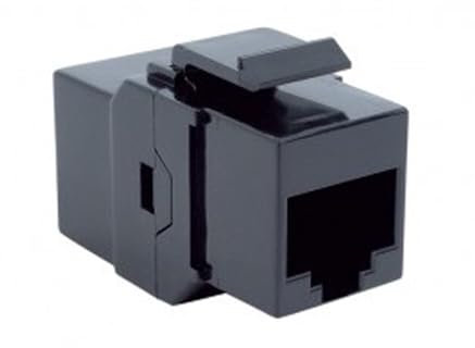 Bachmann Adaptateur réseau RJ45 CAT 6 [1 prise RJ45-1 prise RJ45] Noir
