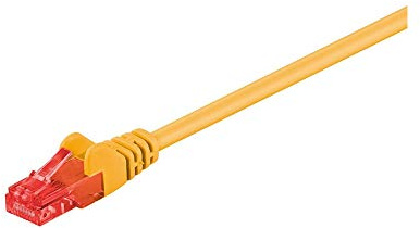 Goobay 95249 CAT 6 Patchkabel, U/UTP, Gelb