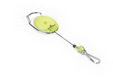 Durable Schlaufenclip Jojo Style (mit Federhaken) 1 Stück, gelb, 832704