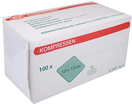 Mullkompressen 7,5x7,5 cm Unsteril 12fach