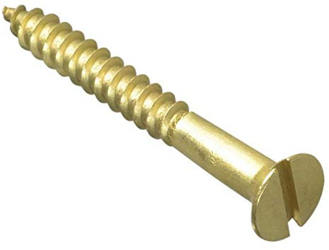 ForgePack Wood Screws - Solid Brass | 1 1/2 x 8 | Solid Brass | Pack 10