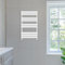 NRG 1000 x 600 mm Designer Flat Panel Heated Towel Rail Radiators Gloss White Bathroom Radiator