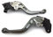 aVDB-moto Paar kurze Hebel kompatibel mit Honda CBF 600 SA 2008-2016 Bremse und Kupplung CNC (Titan, Silber)