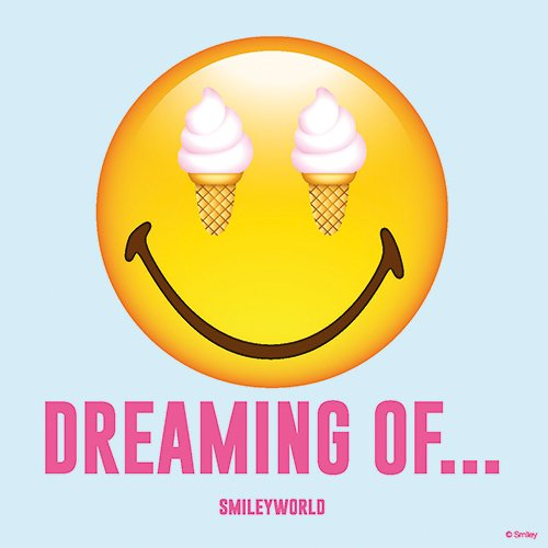 20 Servietten, 3-lagig 1/4-Falz 33 cm x 33 cm Dreaming of - Smiley 87003 Papstar Smilies Smileys Emoticons Emojis