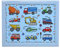 The Leonardo Collection Little Stars Vehicles Laptray Small For Food Serving & Breakfast | Comfortable Lap Trays With Bean Bag Cushion | Durable Laptrays For Eating On Lap For Adults