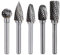 Set di bave rotanti in carburo doppio taglio - 5PCS 6mm (1/4) in metallo duro Set di lime rotante in carburo per trapano, smerigliatura di metallo, lucidatura, incisione, foratura