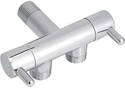 Deviatore Doccia a Due Vie con deviatore in Ottone Rubinetto Doccia Presa Rubinetto Doccia Universale di distribuzione dell'Acqua per WC Pistola a spruzzo Lavatrice