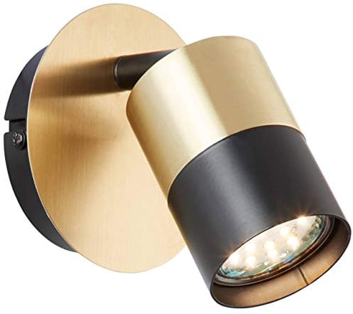 Brilliant Maribel Wandspot messing gebürstet/schwarz