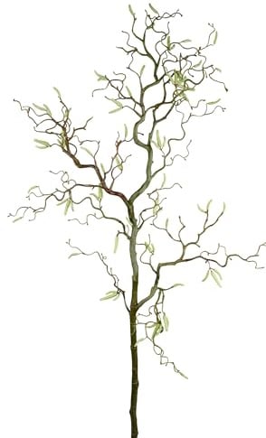 Seidenblumen Roß Korkenzieherhasel/Haselnusszweig 100cm PM Kunstzweig künstlicher Zweig Korkenzieherzweig