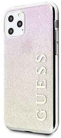 CG MOBILE GUHCN58MGGWH Mobile Phone Case for Apple iPhone 11 Pro Guess with Glitter Pink