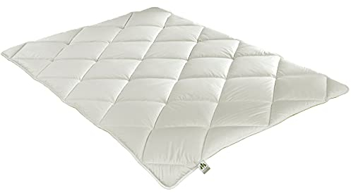 Irisette Greenline Steppbett Zirbe/Schurwolle ECO Schurwolle mit Zirbenholzspänen Wärmestufe 2 Größe 135x200 cm