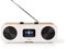 Nedis RDIN2500WT Internet Radio | Table Design | Bluetooth® / Wi-Fi | DAB+ / FM / Internet | 2.4  | Colour Screen | 34 W | Remote controlled | App controlled | Alarm clock | White/Wood