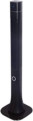 Sichler Haushaltsgeräte Ventilator leise: 3-stufiger Design-Turmventilator mit Ionisator, 75°-Oszillation, 60 W (Ventilator mit Timer, mit Luftreinigung, Luftkühler)