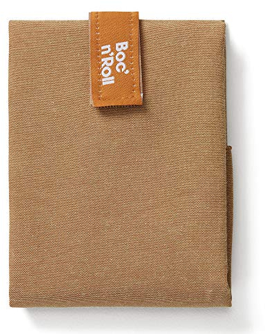 Roll'eat ®- Boc'n'Roll Nature | Wiederverwendbarer und Ökologischer Sandwichhalter ohne BPA, Braun