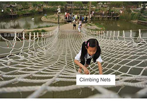 SSCYHT Kinder-Kletternetz Hochleistungs-Frachtnetz Spielplatz Yard Frame Kletternetz Trainingsnetz für Kinder Outdoor-Seilleiter Baumhausleiter, 20mm,15cm,1 * 2m