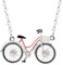 WEVENI Emaille Legierung Fahrrad Halskette Fahrrad Anhänger Kette Einzigartige Schmuck Geschenke für Frauen Mädchen Damen (Schwarz)