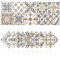 Cendray Fliesenaufkleber Mosaik Wasserdicht PVC Selbstklebende Dekoration Einfache Fliesenaufkleber Marokko-Stil, DIY Wand Aufkleber (40,20 x 20 cm)