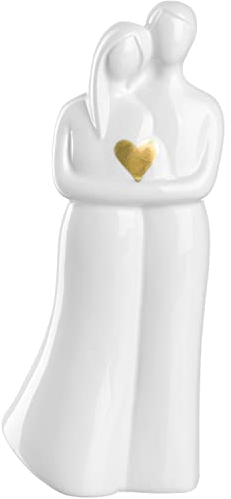 LEONARDO HOME Figur Pärchen EMOZIONE 22,5 cm weiß, 022188, Keramik, 23,3 cm