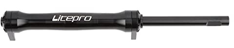 Faltrad Easy Wheel Extender ，Leichtmetallradverlängerung, Teleskophebelverlängerung für Brompton-Fahrradzubehör (Größe A, Schwarz)