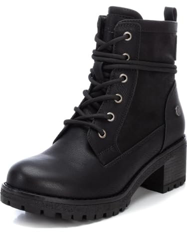 REFRESH - Botín Mujer Negro - Calzado Cómodo y Versátil - Moda casual - Modelo 17014501 (Talla 38)