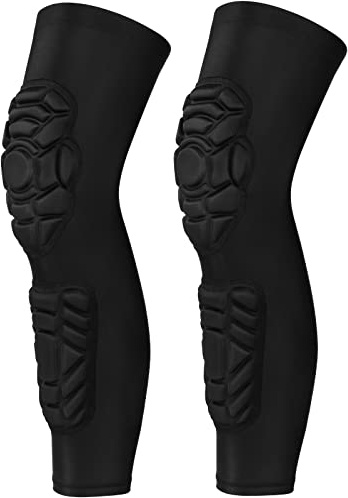 GUOZI Padded Knee Shin Guards Calf Pads Protector 2 Pack