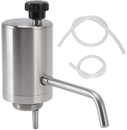 Electric Wine Pump Beverage Dispenser Bar Accessories Stainless Steel Body Silicone Kitchen Accessories with Hose for 1.8L to 10L Beer Kegs Home Bar