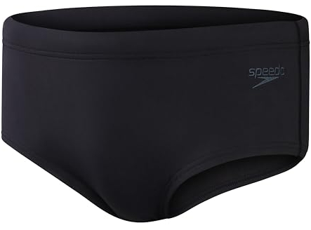 Speedo Herren Endurance+ 13.5cm Swim Briefs, Quick Dry, Chlorine Resistant Bademode, Schwarz, 40