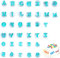 36 Stk Buchstaben Ausstecher für Fondant Ausstecher, Buchstaben Zahlen Ausstechform Ausstecher, Wiederverwendbar Zahlen Fondant Ausstecher, Ausstechformen Set für Zucker Kekse Torten Backzubehör