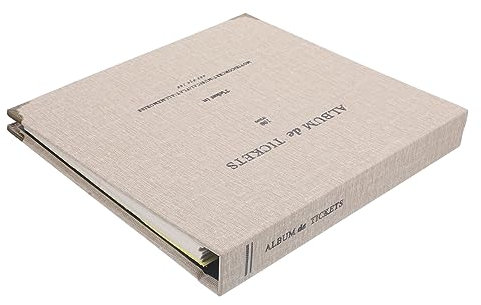 NUOBESTY Ticket-Sammelalbum Karten- & Fotoaufbewahrung – Postkarten, Kinokarten, Tickets und Fotos Organisieren – Praktischer Kartenhalter und Album für Erinnerungen
