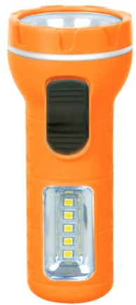 WASAGA Torche à Main LED Mini Lampe de Poche, Petite Lampe de Travail COB Alimentée par 2 Piles AAA Équipement de Plein air Facile à Transporter pour la Randonnée Camping Réparation d'urgence
