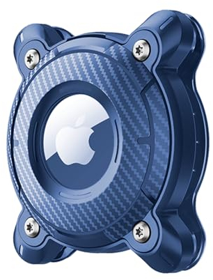 Sichy Airtag Hülle für Airtag Hundehalsband, IP68 Wasserdicht Airtag Hund Halter, Ultraleichtes Hart TPU, Rückenclip Airtag Anhänger Case, Stoßfest, Kratzfest Anhänger Zubehör für Apple Air Tag