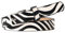 SHINROAD Personalisierter Gürtel mit Leopardenmuster, modisch, dünner Zebra-Kunstleder-Bund, verstellbare Länge, mehrere Löcher, schwarz / weiß, S