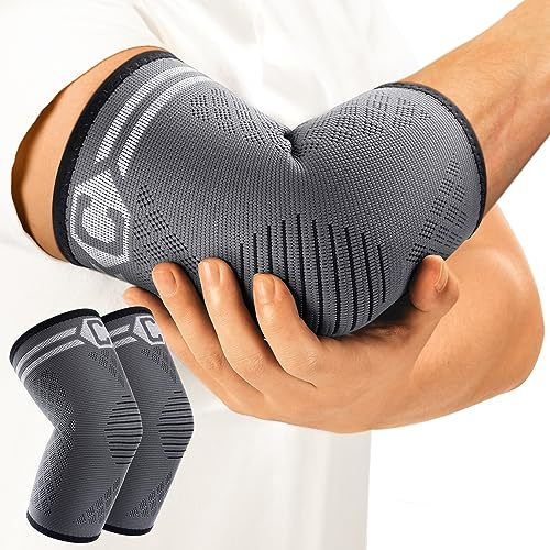 CAMBIVO Ellenbogenbandage x2, Tennisarm bandage für Damen Herren, Arm Bandage Ellenbogen geeignet Arthritis, Sehnenentzündung, Ellenbogenschoner für Sport, Golferarm und Tennisarm Armbandage