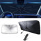 MMHGFIR Coche Lunas Delanteras Parasoles para Nissan Qashqai (J12) 2021-2023 2024, Evita Arañazos Parasol Plegable Protección UV Paraguas,Accesorio Plegable Portáti,80 * 140CM