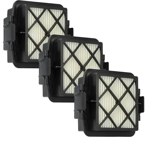 vhbw 3x Staubsaugerfilter kompatibel mit Kärcher VC 5 Premium yellow | Serie Staubsauger - HEPA-Filter Schwarz Weiß