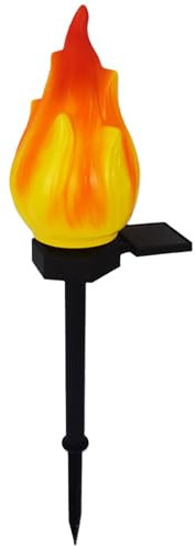 gifyym Solar Flame Torch Light, Waterproof Landscape Solar Lights, Garden Torch Path Lights, Flame Stake Lights, Super Bright Flickering Flame Torches for Patio Yard Path