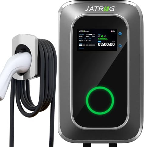 JATRHG S1 Ladestation für Elektrofahrzeug, 22 kW, 8 m, 32 A, dreiphasig, IP66, Ladestation Typ 2, IEC 62196-2 – Schnellladegerät EV Wallbox