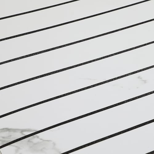 Pannelli da parete 3D, effetto legno, autoadesivi 3D, 10 pezzi, 40 x 40 cm, rivestimento da parete in PVC, impermeabili e resistenti al calore, per pareti, soffitti, cucina (bianco)